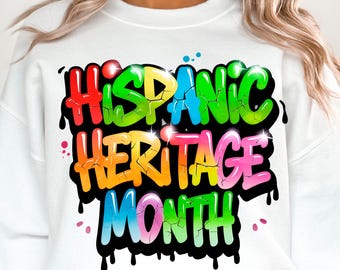 Hip Hop Hispanic Heritage png sublimation design download Urban Hispanic Heritage Month png Latino Countries png sublimate designs download