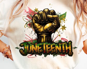 Juneteenth Power PNG Black History Month PNG Sublimatie dtf PNG Digitale download Trendy Juneteenth png Populair Juneteenth png-bestand