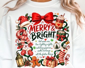 Coquette Feestelijke Kerst PNG, Speels Rood Strik Frame Vakantie Sublimatie Ontwerp, Warme Chocolademelk en Geruite PNG