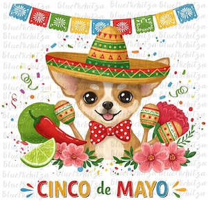 Cinco De Mayo Glitter Clipart Shirt Sublimation and Dtf Design viva mexico PNG Cinco De Mayo Png Tshirt png Design Chihuahua Png Mexican png