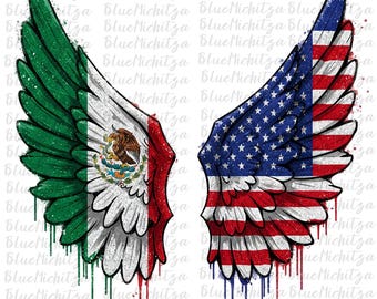 Mexico USA Flags Glitter Png Sublimation, Patriotic Png, Mexican Flag Png, Travel Png, T-Shirt Design, DTF, Mexican Roots png, mixed family
