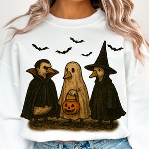 Trending Vintage halloween goose spooky geese sublimation Popular tis the season png retro halloween goose png halloween sublimation designs