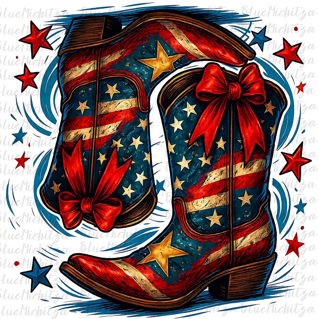 Coquette Western Cowgirl Coquette 4th of July Png Cowgirl Boots Png ...