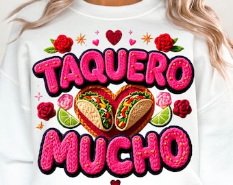 Mexican Valentine Yarn Latch Hook Png , Mexican Tacos Png, Funny Spanish Sayings Png, Mexican Floral Heart Png,Rose Png