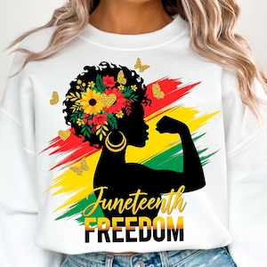 Afro messy bun Juneteenth png, Afro-Amerikaans png, zwarte vrouw png, Juneteenth png, black lives matter png, vrijheid png, download, trendy