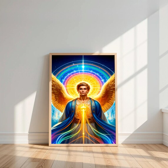 Archangel Raziel Art Print Divine Wisdom Spiritual Guidance