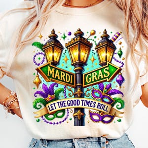 Retro Mardi Gras png, Karneval-Tag-Shirt png, Louisiana-Party, Groovy Mardi Gras beliebt png, trendige png, POD-Design, Sublimation