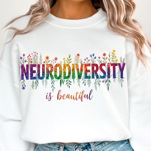 La neurodiversité est belle png Paillettes colorées Autisme PNG Fière maman autiste Png Sublimation Design Téléchargement numérique Png Autism Advocate Png