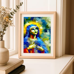 St. Brigid of Kildare Wall Art Printables - Beautiful Digital Christian Art for Home Decor and Spiritual Spaces