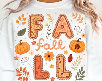 Trendige Herbstmode: Preppy-Spitze (PNG), Boho-Coquette-Stil (PNG), Herbst-Chic (PNG), Cottage-Core-Stil, verspielte Blumenmuster (PNG), mädchenhafte Blumenmuster (PNG), Retro-Stil
