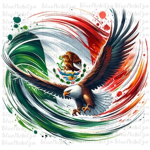 Mexican flag Eagle PNG Mexico Clipart Sublimation Tshirt Design, Patriotic Png Mexico Eagle Clip art Mexican Heritage Mexicana Chicana Png