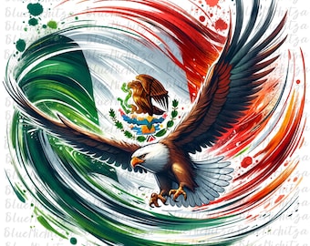 Mexican flag Eagle PNG Mexico Clipart Sublimation Tshirt Design, Patriotic Png Mexico Eagle Clip art Mexican Heritage Mexicana Chicana Png