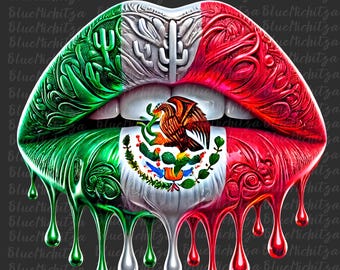 Cinco de Mayo PNG, Mexicaans erfgoed, lippen PNG, druipend, DTF & DTG, clipart voor de Mexicaanse Onafhankelijkheidsdag, 3D-ontwerp, Dia de Muertos, Dag van de Doden