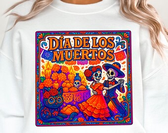 Dia de Los Muertos Design PNG Sugar Skulls Day of the Dead png Catrina Sublimation design ofrenda png sugar skull png