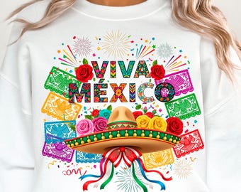 Viva Mexico 15 septiembre papel picado png cinco de mayo png sublimatie ontwerp download Mexicaanse dag Mexicaanse png sublimatie ontwerp download