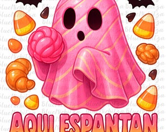 Trendy Aqui Espantan colorful Png Spooky Conchas Png Pantasmas png Spanish Halloween Spooky Latina Mexican Conchas Regalos Mexican Ghost