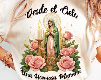 Onze Lieve Vrouw van Guadalupe Png, Maagd Maria Png, Nuestra Señora De Guadalupe Png, Desde El Cielo Una Hermosa Manana, Kerstmis Png, digitaal bestand