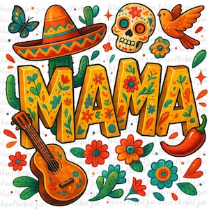 Cinco de Mayo Mama Png 3d realistic Mexico Png Tacos Png Mexican Hat Png Mexico Party Mexican Mother&#39;s Day Png chicana Nacho Average Fiesta