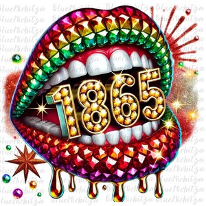 Juneteenth PNG Sublimation Design, Juneteenth 1865 PNG, Juneteenth Shirt Design, Black History PNG Digital Sublimation File, Commercial Use