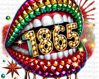Juneteenth-Sublimationsdesign (PNG), Juneteenth 1865 (PNG), Juneteenth-Shirt-Design, Digitale Sublimationsdatei zur Geschichte der Schwarzen (PNG), Kommerzielle Nutzung