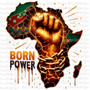 Juneteenth Gold GlitterPNG Schwarze Geschichte PNG Afroafrikanische Karte Sublimation afrozentrische Crew für Sublimation PNG, Trendy Juneteenth PNG No bg