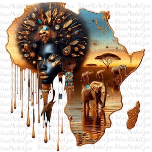Femme noire, carte africaine PNG Reine noire PNG, Carte de l'Afrique png, Histoire des Noirs png, Juneteenth Designs png, Design sublimation, Afro Woman png