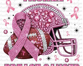 Gems Glitter Tackle Breat Cancer Png Football Pink Out png Breast Cancer Football Png Football mom png Breast Cancer Awareness Pink Ribbon