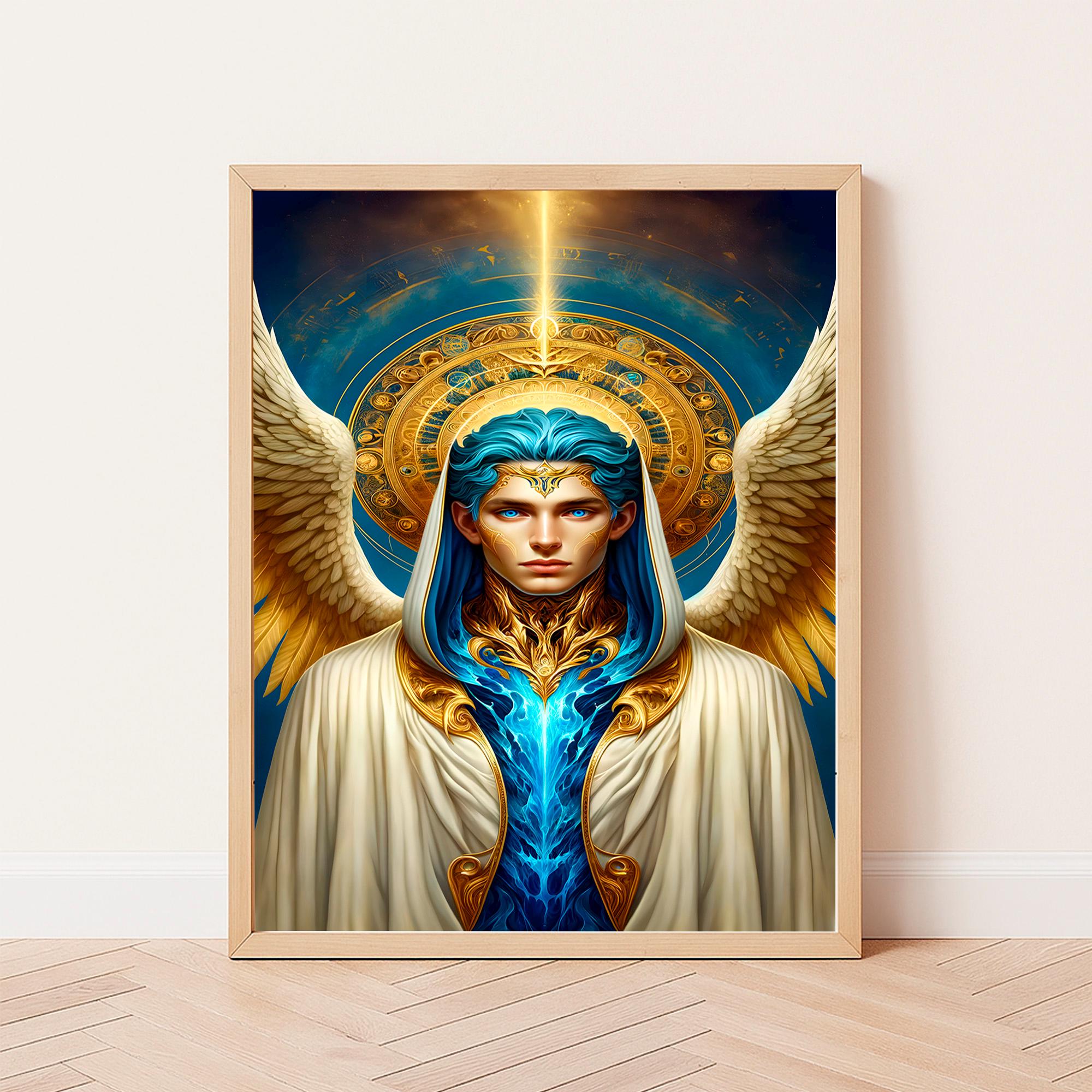 Archangel Jophiel Wall Art Angelic Wall Art Wisdom Angel Holy Images ...