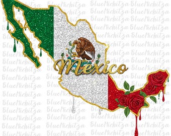 Kaart van Mexico png sublimatie, Mexicaanse ontwerpen, Mexico png, kaart van het westen png, Mexicaans png, rozenkaart png sublimatie, Cinco de Mayo glitter
