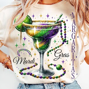 Mardi Gras e Margaritas PNG, Engraçado Glitter Mardi Gras PNG, Mardi Gras Bebendo PNG, Louisiana PNG, Carnaval de Contas de Nova Orleans com Álcool PNG