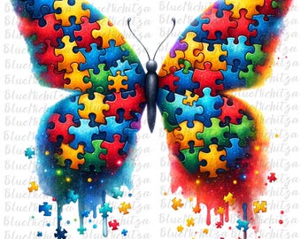 Different is beautiful Autism puzzle png sublimation design download Autism Awareness png Autism puzzle piece png sublimate designs download