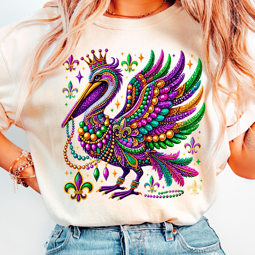 Mardi Gras Pelican FDL Square Chip & Dip