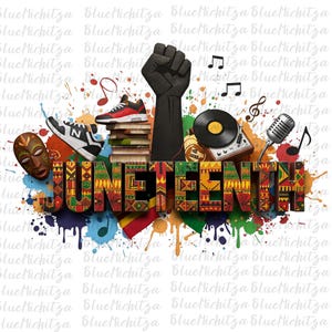 Juneteenth PNG Sublimation Design, Juneteenth 1865 PNG, Juneteenth Shirt Design, Black History PNG Digital Sublimation File, Commercial Use