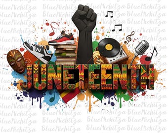 Juneteenth-Sublimationsdesign (PNG), Juneteenth 1865 (PNG), Juneteenth-Shirt-Design, Digitale Sublimationsdatei zur Geschichte der Schwarzen (PNG), Kommerzielle Nutzung