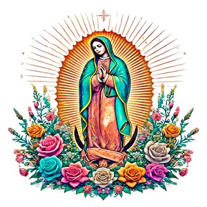 Vierge Marie PNG, Notre-Dame des Douleurs, Virgencita PNG, Clipart Dame de Guadalupe, Art chrétien, Vierge Marie Clip PNG