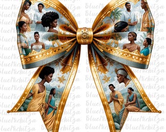Trendy Juneteenth Black History Month strik PNG Coquette strik sublimatieontwerp goud Juneteenth Afro-Amerikaanse digitale PNG voor Black History
