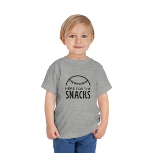Baseball Toddler Tee | Here for the Snacks Tee | Baseball brother | Baseball Sister