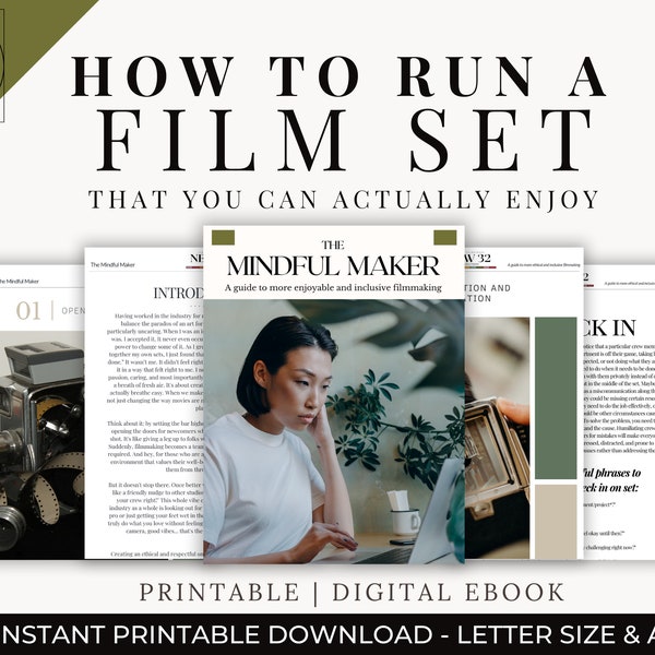 How to run a film set filmmaking resource