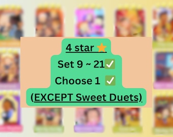 4 star sticker (Choose 1 sticker EXCEPT Sweet Duets) [Read Description]