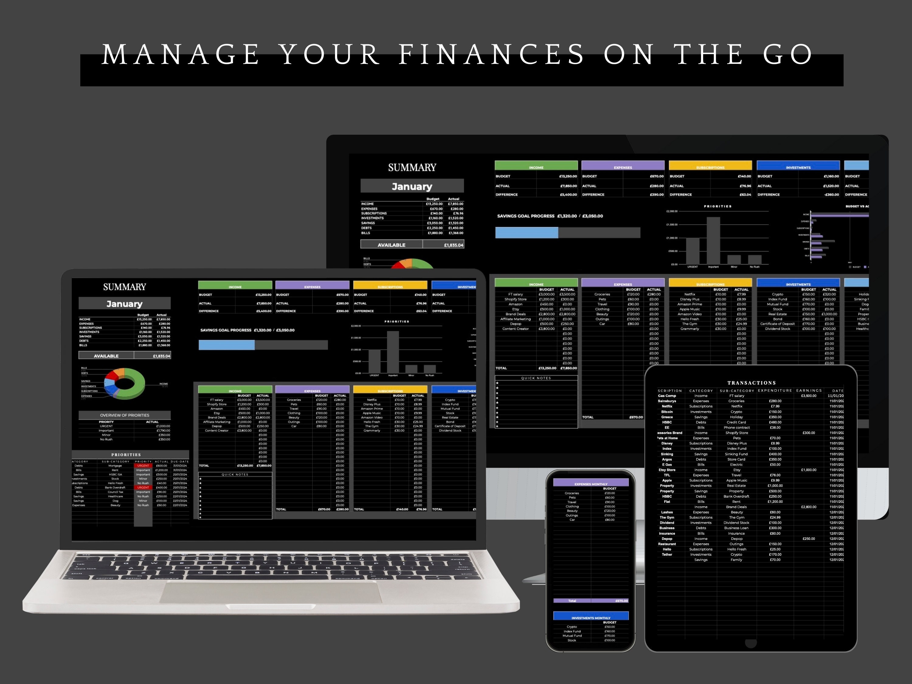 Monthly Budget Template