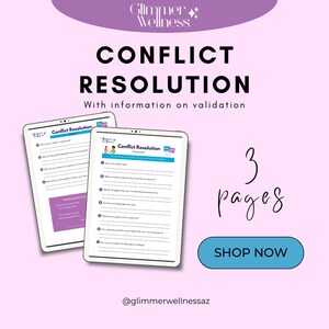 Conflict Resolution Worksheet
