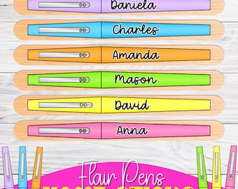 Identity Stick Examples Emoji Themed Flip Sticks Labels, Equity Sticks// Name Sticks // Fair ...