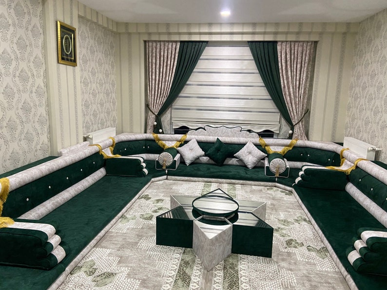 Custom Size Arabic Sofa, Arabic Sofa Set, Moroccan Sofa Set, Arabic