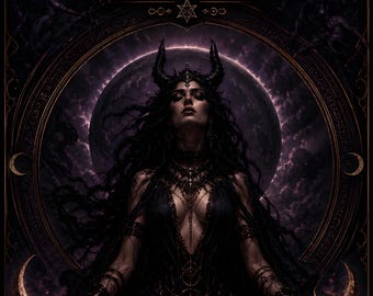Invocation Disk of Lilith – Gateway to Forbidden Power, Feminine Sovereignty & Dark Moon Magick