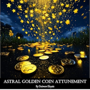 Astral Golden Coin Attunement - Money Flow- Meet Financial Goals - Break free from money fears and blockages EN