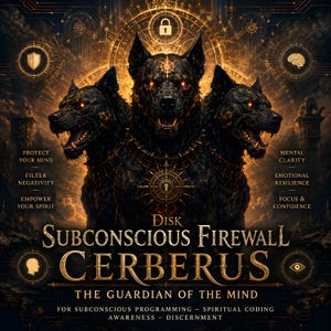 Disk Subconscious Firewall Cerberus: The Guardian of the Mind - for Subconscious Programming - Spiritual Coding - Awareness - Discernment