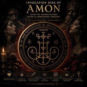 Invocation Disk of Amon – Spirit of Reconciliation, Desire & Commanding Presence |Digital|Ritual of Connection/Group Chaos by Daimon Eleysis