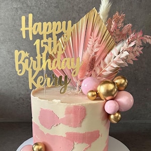 Breloque nom de gâteau personnalisée, breloque pour gâteau miroir scintillant personnalisée, décorations de breloque pour gâteau de joyeux anniversaire, breloque pour gâteau miroir en aluminium