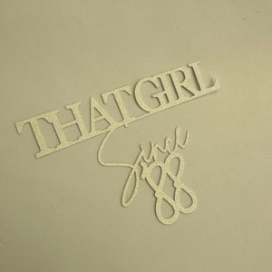 That Girl Since Cake Topper Charm, Personalised Cake Name Charm, Custom Glitter Mirror Cake Charm, Happy Birthday Cake Charm Toppers