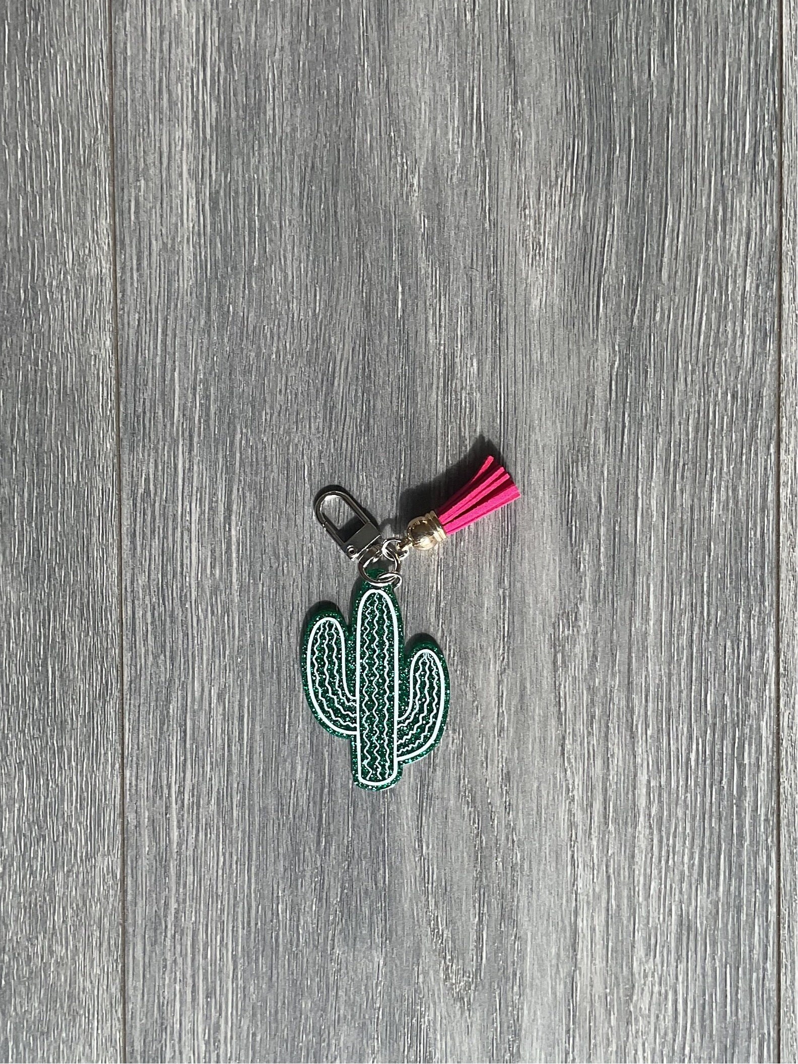 Cactus Keychain - Etsy